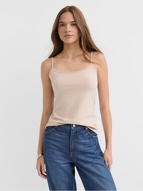 EUC Loft Outlet Essential Cami Top in Nude Beige